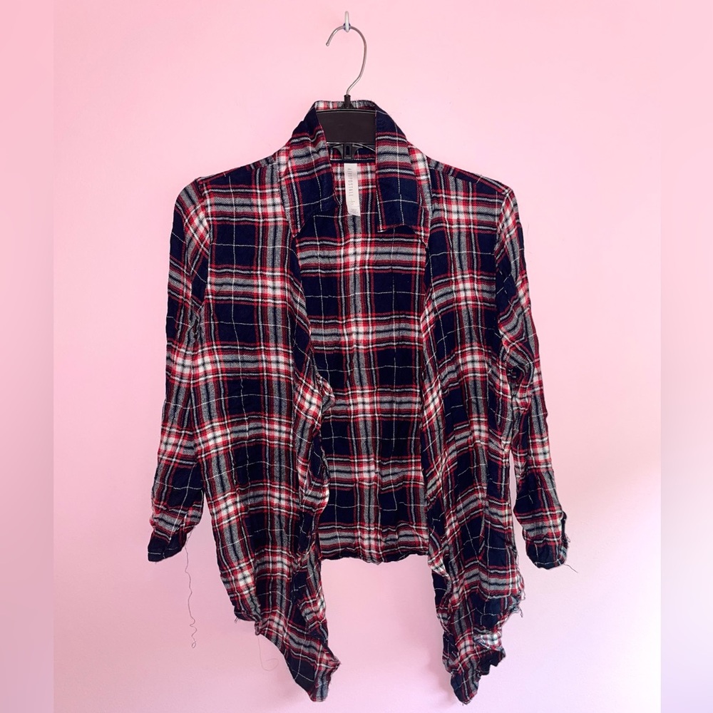 Aeropostale Blue and Red Flannel